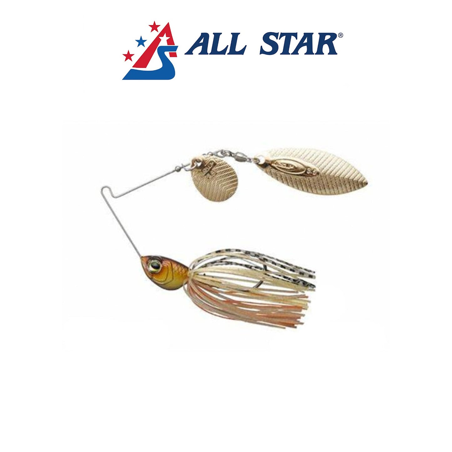 All Star Double Willow Spinner Bait 1/2 oz & 3/8 oz