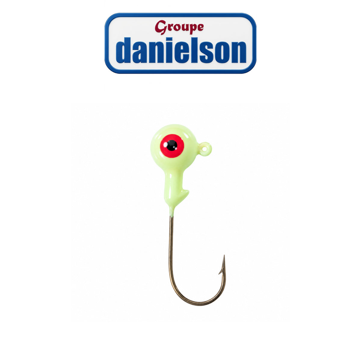 Danielson Painted Lead Jig Head with Corrosion-Resistant Hook