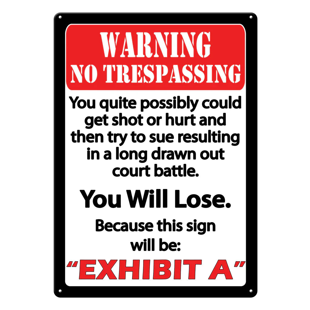 12" x 17" Tin Sign