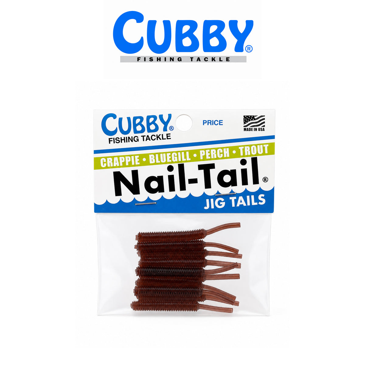 Cubby Nail Tails 1 3/4" Soft Plastic Fishing Bait 10 Pack