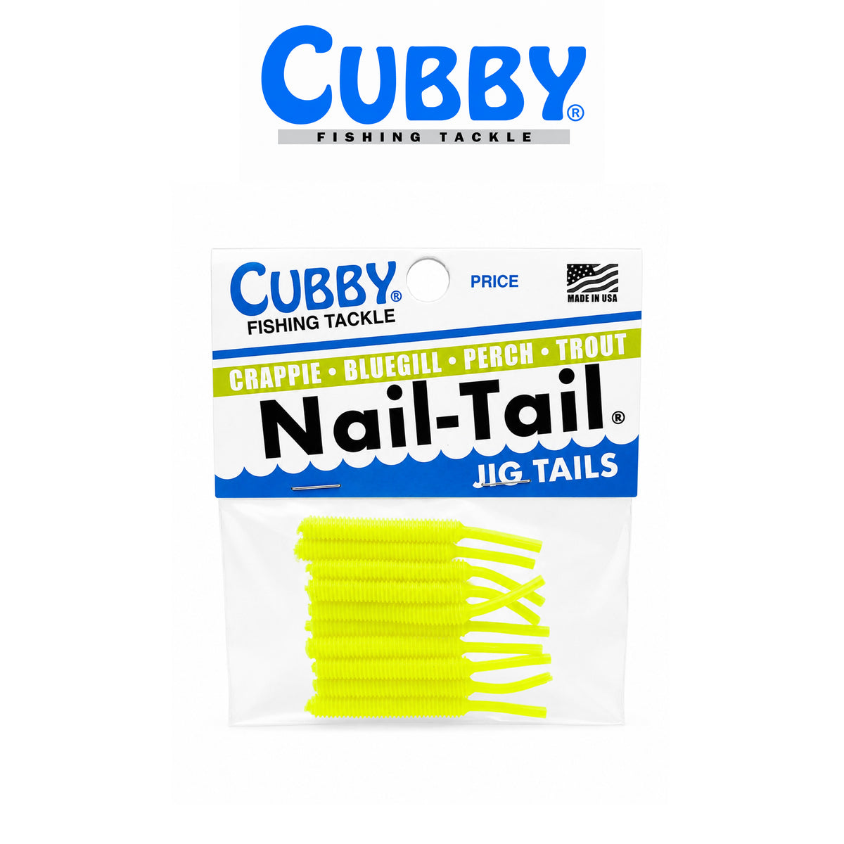 Cubby Nail Tails 1 3/4" Soft Plastic Fishing Bait 10 Pack