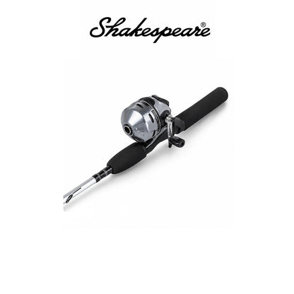 Shakespeare Synergy® Steel Spincast Combo – Steel, Right Hand, Size 10, 2pc Medium, 6' Length, 4.1:1 Gear Ratio, 6-12 lb Line Rating