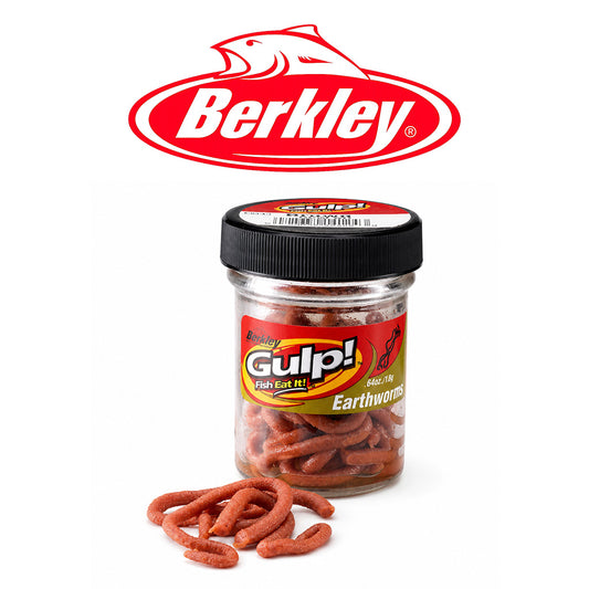 Berkley Gulp Mini Earthworm Soft Scented Bait – Natural Brown