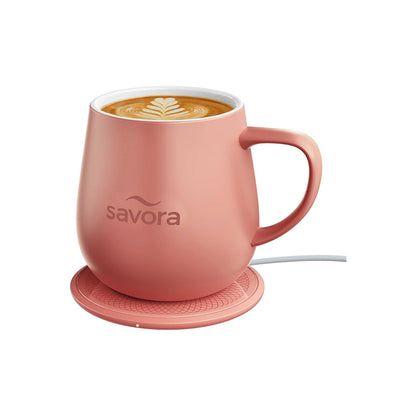 Savora IntelliHeat Heated Coffee Mug with Smart Sense Pad Multiple Color
