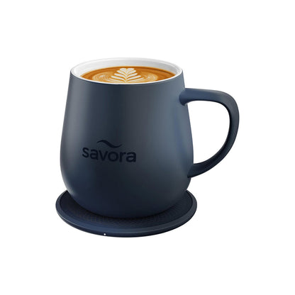 Savora IntelliHeat Heated Coffee Mug with Smart Sense Pad Multiple Color