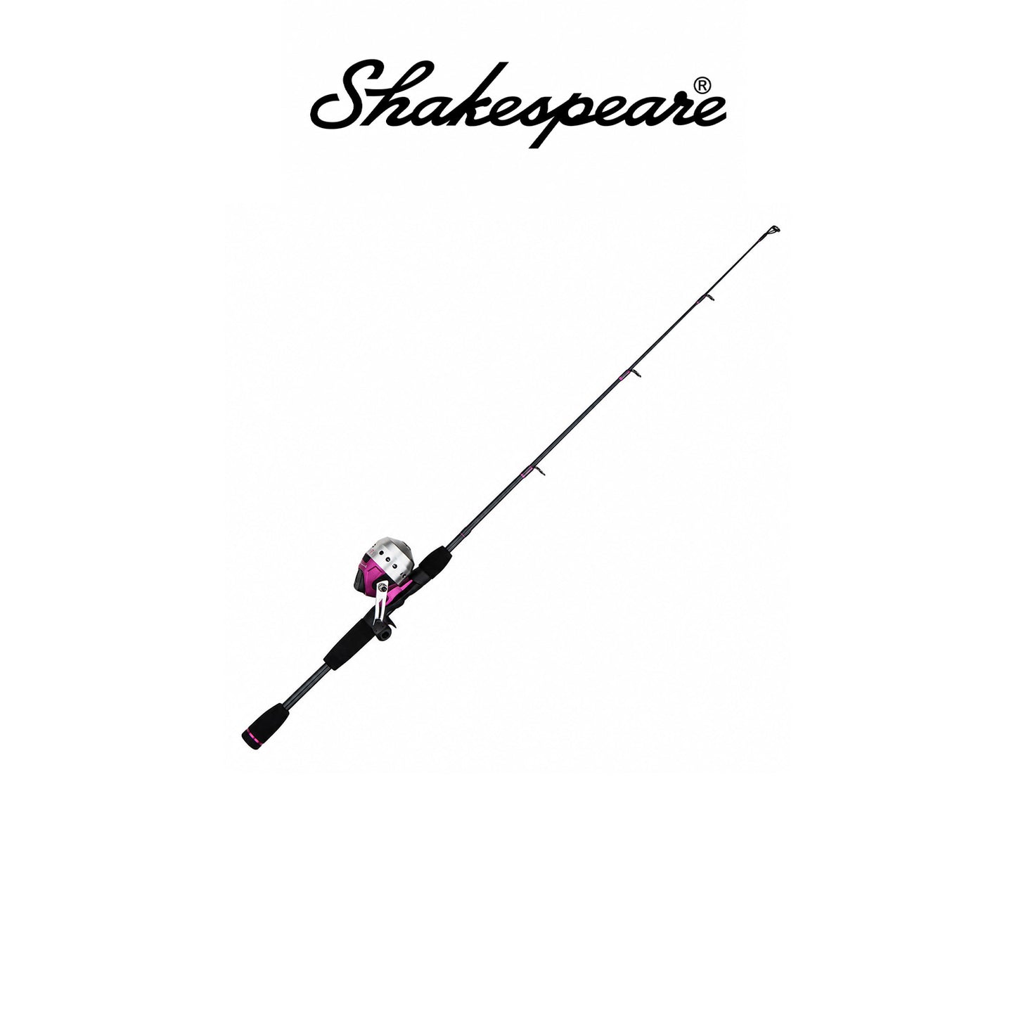 Shakespeare Ladyfish™ Spincast Combo Size 6 Right Handed 5'6" 2-Piece Medium Rod 7-12 lb Line Rating 3.0:1 Gear Ratio