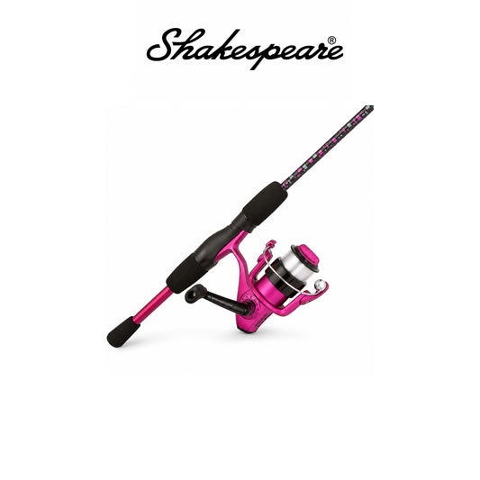 Shakespeare Amphibian™ Spinning Combo Pink Size 30 5'6" 2-Piece Medium 6-12 lb Line Rating