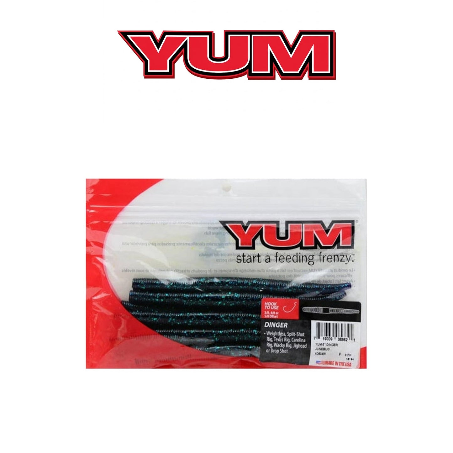 YUM 5" Dinger Soft Plastic Stick Bait