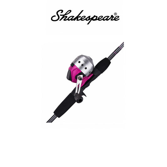 Shakespeare Ladyfish™ Spincast Combo Size 6 Right Handed 5'6" 2-Piece Medium Rod 7-12 lb Line Rating 3.0:1 Gear Ratio