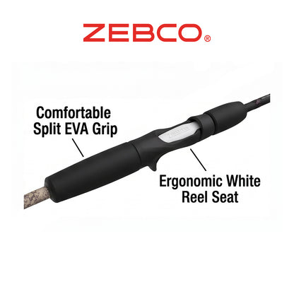 Zebco Lady Camo Spincast Reel and 5’6” Fishing Pole Combo, Ambidextrous Handed, QuickSet Anti-Reverse