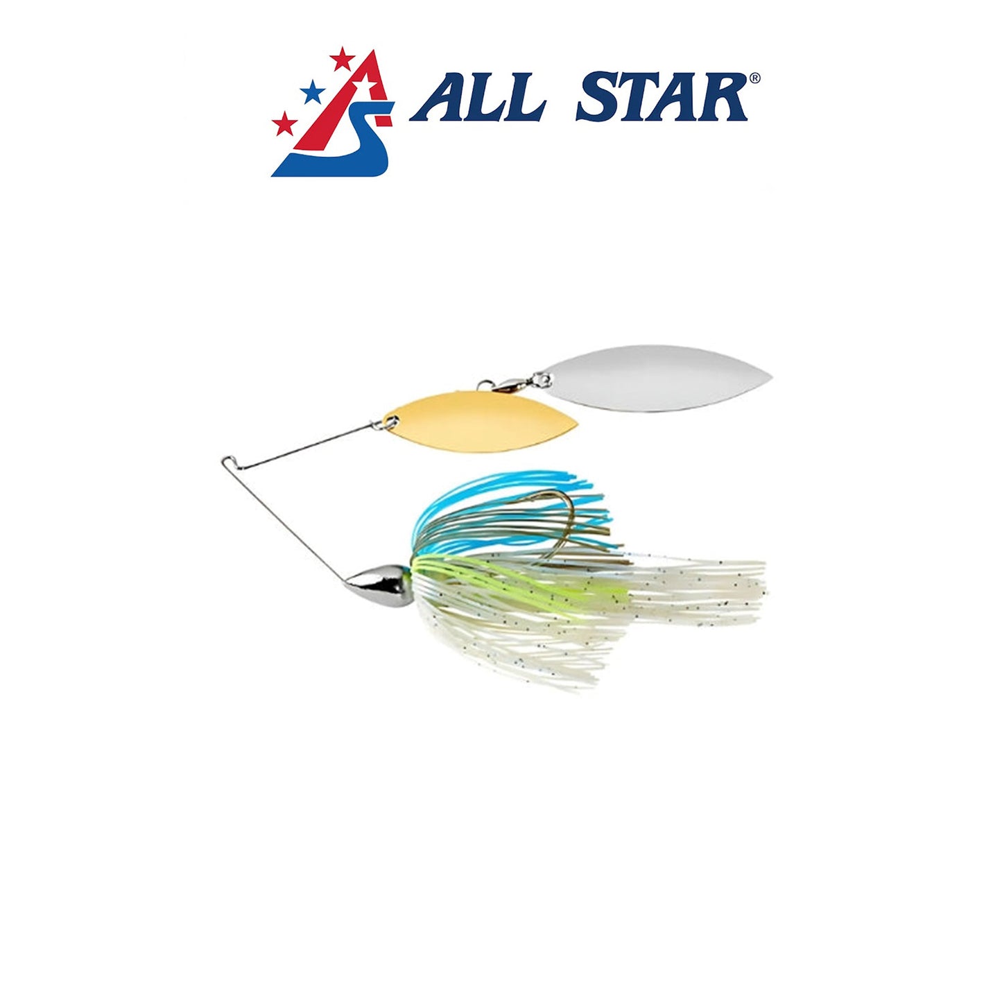 All Star Double Willow Spinner Bait 1/2 oz & 3/8 oz