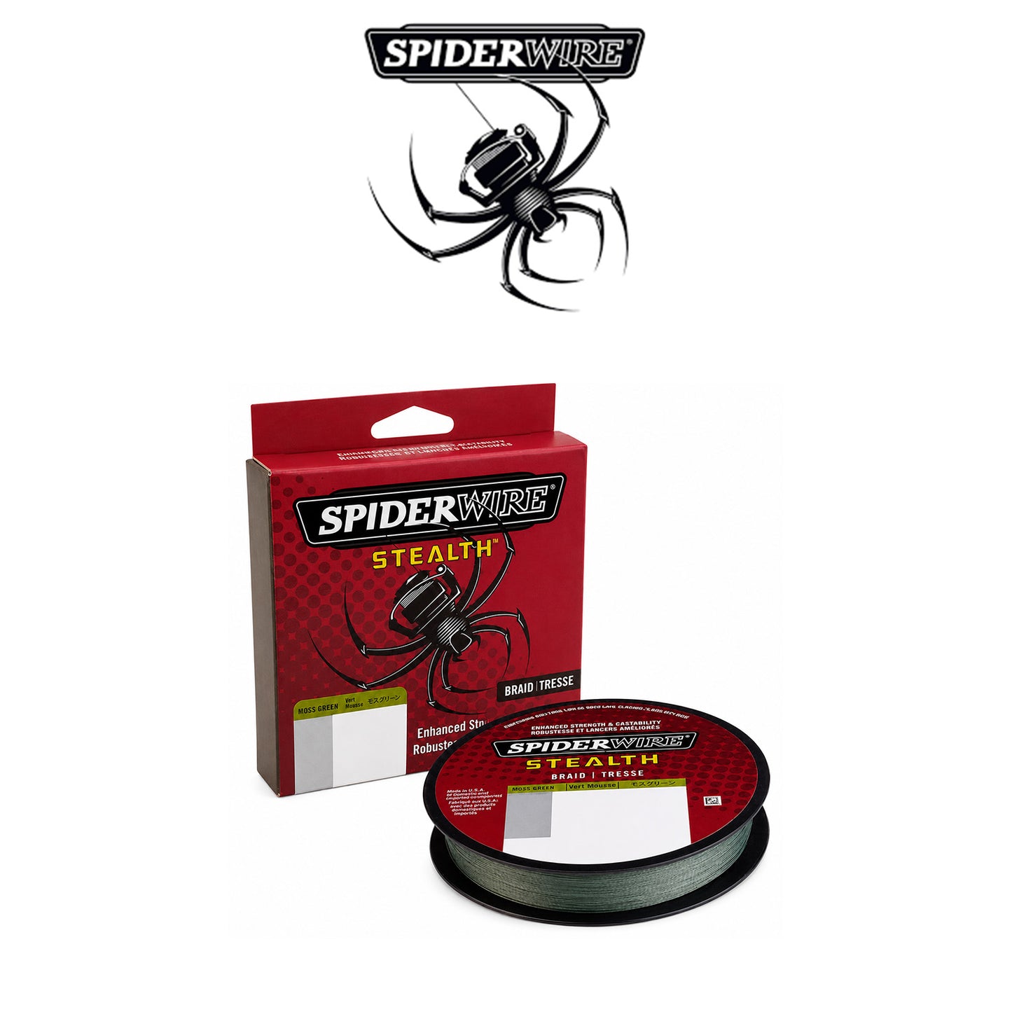 SpiderWire Stealth 125-Yard Green Braided Fishing Line