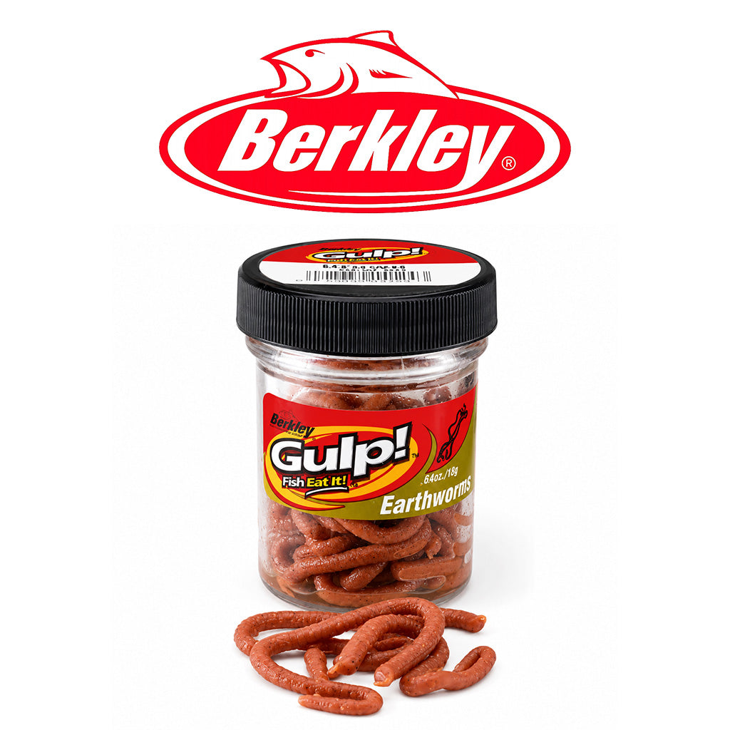 Berkley Gulp Mini Earthworm Soft Scented Bait – Natural Brown