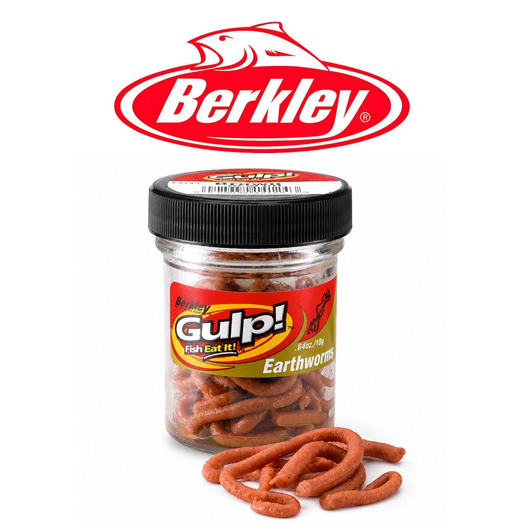Berkley Gulp Mini Earthworm Soft Scented Bait – Natural Brown