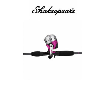 Shakespeare Ladyfish™ Spincast Combo Size 6 Right Handed 5'6" 2-Piece Medium Rod 7-12 lb Line Rating 3.0:1 Gear Ratio