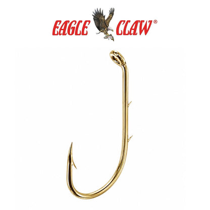 Eagle Claw Baitholder 2-Slice Offset Fishing Hooks 100 Pack