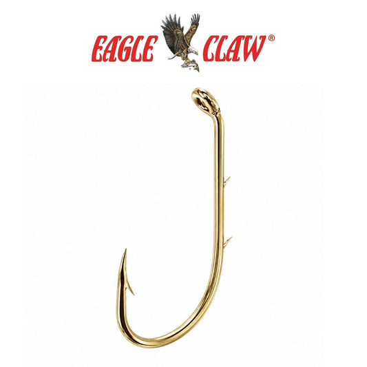 Eagle Claw Baitholder 2-Slice Offset Fishing Hooks 100 Pack
