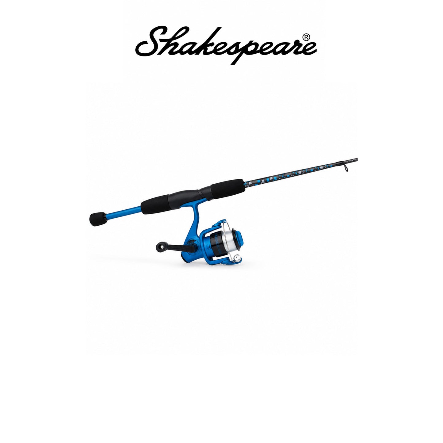Shakespeare Amphibian™ Blue Spinning Combo 5'6" 2-Piece Medium Right Hand 30 Size Reel 5.2:1 Gear Ratio 6-12 lb Line Rating