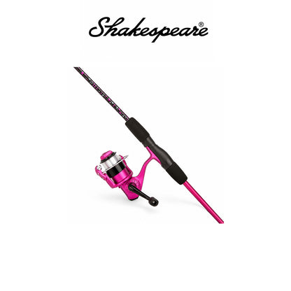 Shakespeare Amphibian™ Spinning Combo Pink Size 30 5'6" 2-Piece Medium 6-12 lb Line Rating