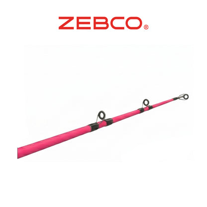 Zebco Roam Spincast Reel and Fishing Rod Combo, Pink, 6-Foot 2-Piece Ambidextrous Handed