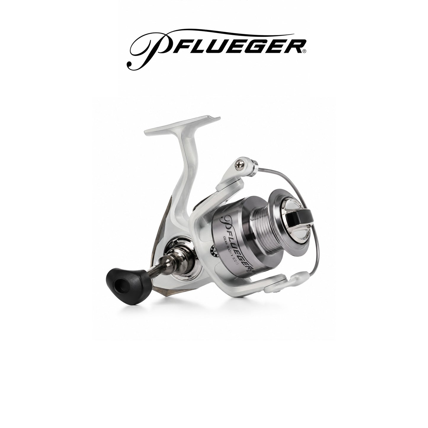 Pflueger Trion® Size 30 Spinning 6 Inch 1-Piece Medium-Light 5.2:1 Gear Ratio 4-10 lb Line Rating Ambidextrous Handle