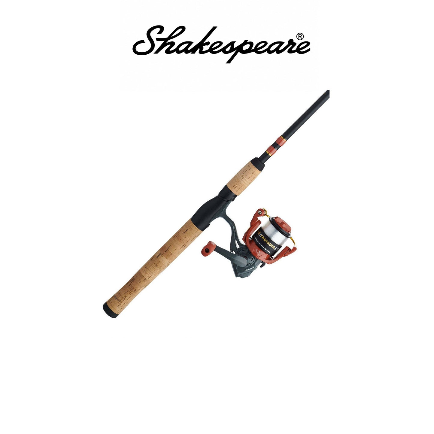 Shakespeare Crusader™ Spinning Combo Size 30 Ambidextrous 5.2:1 Gear Ratio 6' - 7' 2-Piece Medium Rod 6-12 lb Line Rating