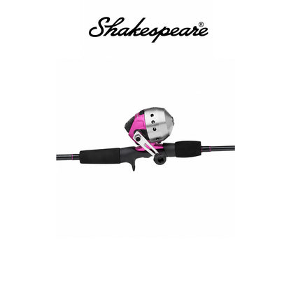 Shakespeare Ladyfish™ Spincast Combo Size 6 Right Handed 5'6" 2-Piece Medium Rod 7-12 lb Line Rating 3.0:1 Gear Ratio