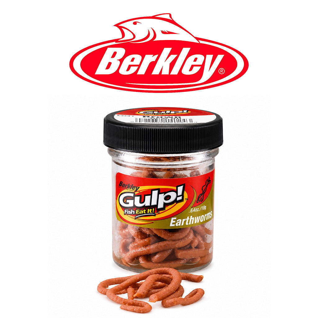 Berkley Gulp Mini Earthworm Soft Scented Bait – Natural Brown