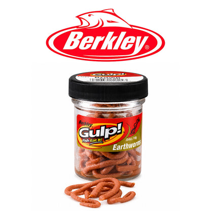 Berkley Gulp Mini Earthworm Soft Scented Bait – Natural Brown