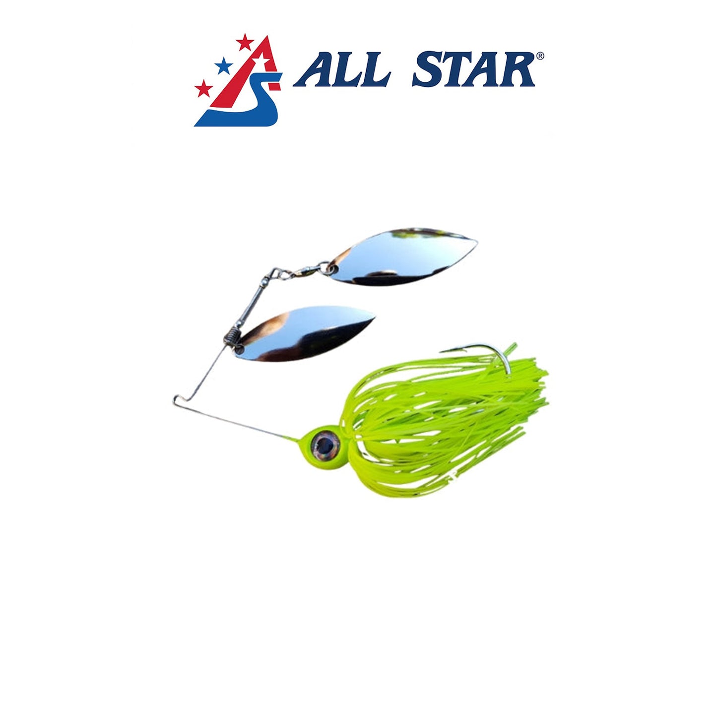 All Star Double Willow Spinner Bait 1/2 oz & 3/8 oz