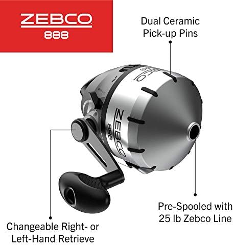 Zebco 888 SC Fishing Reel - Heavy Duty Spincast