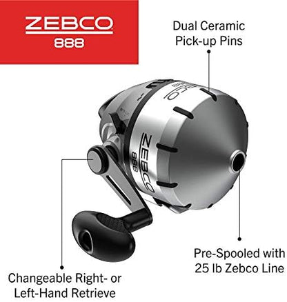 Zebco 888 SC Fishing Reel - Heavy Duty Spincast