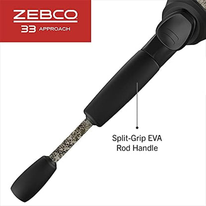 Zebco 33 Camo Spincast Reel and Fishing Rod Combo, 6ft 2-Piece Medium Action