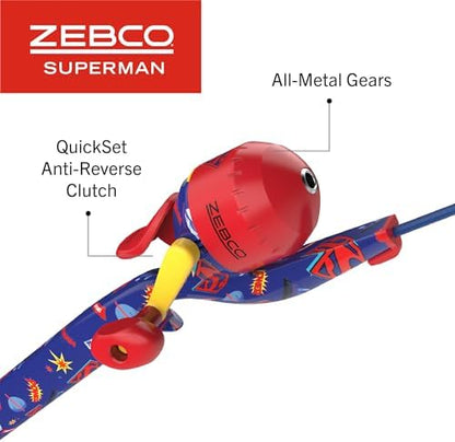 Zebco Superman 29” Floating Spinning Combo – 6lb Line