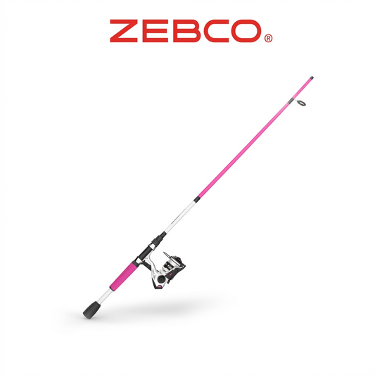 Zebco Roam 6'0" Medium-Light Spinning Combo – Pink