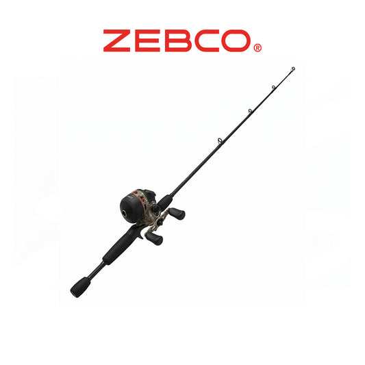 Zebco 33 Camo Spincast Reel and Fishing Rod Combo, 6ft 2-Piece Medium Action