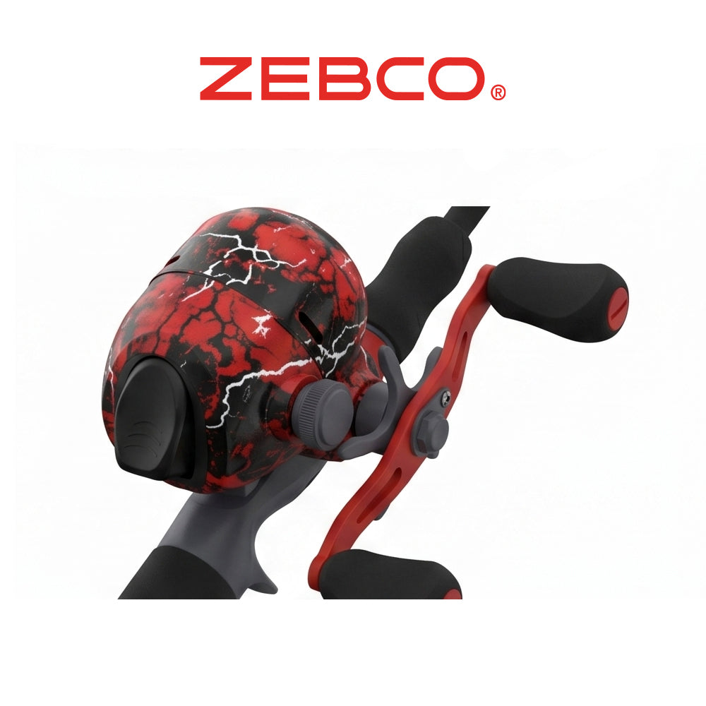 Zebco Splash Spincast Reel and 6-Foot Medium Power Fiberglass Fishing Rod Combo, Moderate Action, Ambidextrous Retrieve