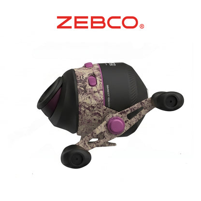 Zebco Lady Camo Spincast Reel and 5’6” Fishing Pole Combo, Ambidextrous Handed, QuickSet Anti-Reverse