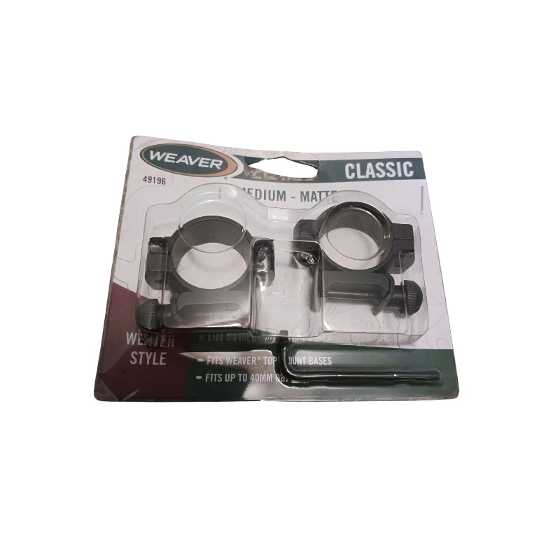 1" Weaver Matte Black