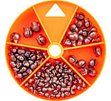 124 PC. REMOVABLE SPLIT SHOT DIAL BOX